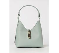 FURLA Goccia Grained Leather Shoulder Bag by with Snap Closure