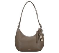 Furla Goccia Shoulder Bag Genuine Leather 22 cm olive