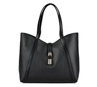 Furla Goccia Shopper Bag L Genuine Leather 37 cm gray