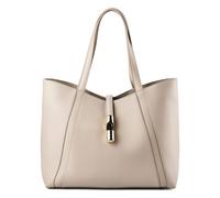 Furla Goccia Shopper Bag L Genuine Leather 37 cm gray