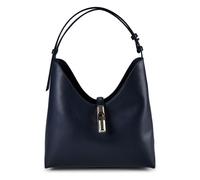 Furla Goccia Shoulder Bag Genuine Leather 30 cm blue