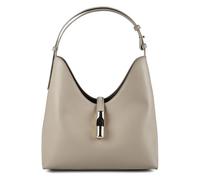 Furla Goccia Shoulder Bag Genuine Leather 30 cm white