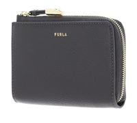 Furla Leather Card Holder Vitello Night Goccia Card Case Urban Gray