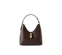 Furla Leather shoulder bag Goccia Hobo Bag Cioccolato dark brown