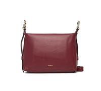 Furla Leather shoulder bag Vitello Claris Lux Tonie Hobo Bag Rubino dark red