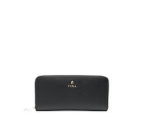 Furla logo-lettering leather wallet - Black One Size