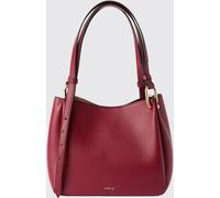 FURLA Nuvola Grained Cowhide Leather Shoulder Bag with Double Adjustable Handles