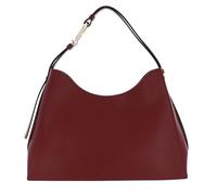 Furla Nuvola Hobo Bag Leather Shoulder Bag Ruby Dark Red