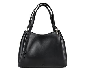 Furla Nuvola Shoulder Bag L Genuine Leather 37 cm black