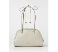 FURLA Poppy Medium Leather Shoulder Bag with Double Handle and Tassels