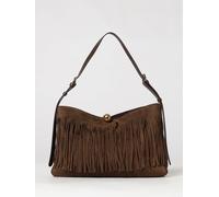 FURLA Sfera Suede Shoulder Bag with Fringes and Adjustable Handle