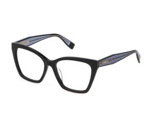 Furla VFU828 700 Woman Optical frames Acetate Black Squared