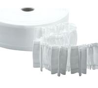 Furlanis - Curling Webbing for Three Pleat Curtains 2 Pockets 2 Ropes - 65mm
