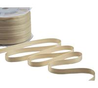 Furlanis - Double Satin Ribbon, Decoration, Gift, Christmas Packing, Wedding, Party, Made in Italy - Beige, 10 mm x 100 m