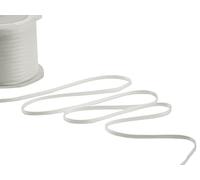 Furlanis - Double Satin Ribbon, Decoration, Gift, Christmas Packing, Wedding, Party, Made in Italy - Natural White, 3 mm x 100 m