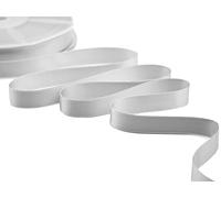 Furlanis - Double Satin Ribbon, Decoration, Gift, Christmas Packing, Wedding, Party, Made in Italy - Pearl Grey, 16 mm x 50 m