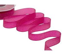Furlanis Ribbon, Fuchsia Peony, 15 mm x 20 m