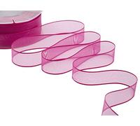Furlanis Ribbon, Fuchsia Peony, 25 mm x 50 m