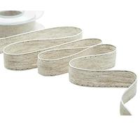 Furlanis Ribbon, Linen, Silver, 26 mm x 10 m
