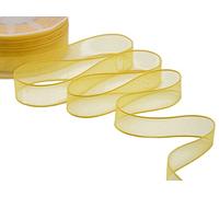 Furlanis Ribbon, Organza, Giallo Sole, 11.5x11.5x4.5 cm