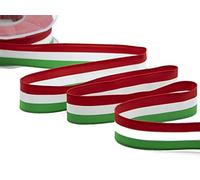 Furlanis - Satin Italian Flag Ribbon, Decorative Ribbon, Gift, Christmas Packing, Wedding, Party, Made in Italy - Green Flag, 25 mm x 25 m