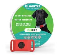 FurLife Red Dog Tag Waterproof Pendant for Collar, Safe for All Breeds