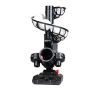 Furlihong 388BH Baseball Pitching Machine, 4 Adjustable Angles, 3 Pitch Angles, Power Bank/Battery Powered, Includes 9 Training Balls, for Beginners