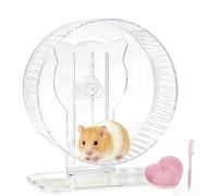FURLINGDA Silent Hamster Wheel 8.1 Inch, Quiet Spinner Running Wheel with Adjustable Stand & Non-Slip Track - Ideal Small Animal Cage Accessories for Hamsters Gerbils Dwarf Syrian Mice