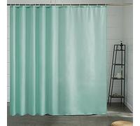 Furlinic Extra Wide Shower Curtain Waterproof Mould Proof Resistantand Mint Bath Curtains 240x180cm Washable Polyester Fabric with Weight Tape for Wet Room 94x72 Inch.
