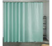 Furlinic Extra Wide Shower Curtains Mould Proof Resistant Polyester Fabric Mint Bathroom Shower Curtain Waterproof Machine Washable Large 18 Hooks for Wetroom 108x72 Inch 275x180cm.