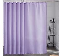 Furlinic Wide Shower Curtain Purple,Waterproof Polyester Fabric Washble Anti Mould for Bathroom,Bathtub 96x78 Inch with Hooks.