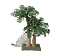 Furlogy Cat Scratching Post Cat Scratcher, 92cm Tall Scratch Post for Cats with Natural Sisal Rope, 5 Interactive Balls and 2 Curved Design Scratching Posts for Indoor Cats, Multi-Combinable (Style C)