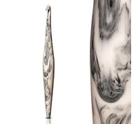 Furls Crochet Hook, Cookie Streamline Swirl, Ergonomic Handle Crochet Hooks 7" (Streamline Swirl - Cookie, H - 5.00MM)