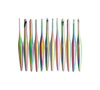 Furls Crochet Hook, Limited Edition Matte Aura Streamline Metal, Ergonomic Handle Crochet Hooks 7" (Matte, I - 5.50MM)