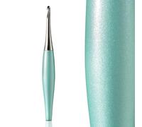 Furls Crochet Hook, Odyssey Mint Green, Nickel Plated Tip for Effortless Glide, Ergonomic Handle Crochet Hooks 7" (Odyssey - Mint Green, J - 6.00MM)