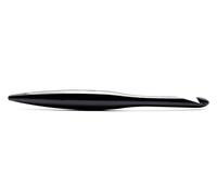 Furls Crochet Hook, Onyx Streamline Metal Polished & Matte Finish, Ergonomic Handle Crochet Hooks 7" (Onyx - Matte Finish, H - 5.00MM)