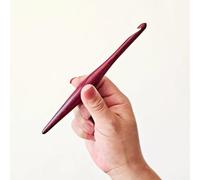 Furls Crochet Hook, Purpleheart Streamline Wood, Ergonomic Handle Crochet Hooks 7" (N - 9.00MM)
