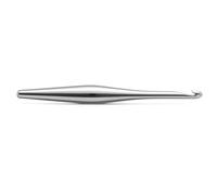 Furls Crochet Hook, Silver Streamline Metal, Ergonomic Handle Crochet Hooks 7" (Silver Metal, F - 3.75mm)