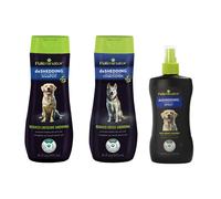 FURminator deShedding Kit deShedding Shampoo deShedding Conditioner deShedding Waterless Spray For Dogs 40.5 oz (Set of 3)
