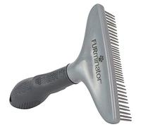 FURminator Grooming Rake, Removes Loose Hair and Tangles,Gray