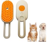 Furmist Deluxe, Furmist Cat Brush, Cat Steam Brush for Shedding, Cat Grooming Brush with Steam, Misty Dog Grooming Brush, 3 In 1 Steamy Pet Brush Dog&cat, Remove Tangled Hair (Grey)