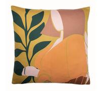 Furn. Alma Abstract Floral Feather Filled Cushion