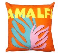 Furn Amalfi Outdoor Cushion Cover - Orange/Yellow/Blue - 43cm x 43cm - Orange/Yellow/Blue - 100% Polyester