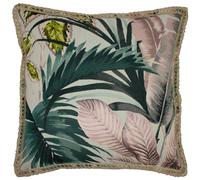 Furn Amazonia Cushion Cover - Pink/Green - One Size - Pink/Green - 92% Polyester/8% Rayon