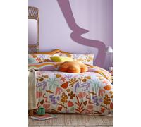 furn. Amelie Duvet Cover Set - Colourful Floral Reversible Bedding (Multicolour Floral - Single)