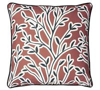 Furn Annika Floral Cushion in Red | Size: 50 cm x 50 cm Furn Red 50 cm x 50 cm