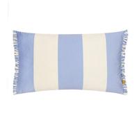 furn. Araya Striped Velvet Frilled Polyester Filled Cushion