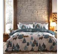 Furn Arcticus Arctic Animals Duvet Cover Set - Blue - Blue - King