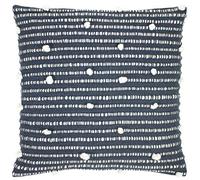 furn. Arlo Polyester Filled Cushion, Cotton, Polyester, Charcoal/Natural