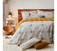 furn. Atlas Duvet Cover Set, Ochre, Super King